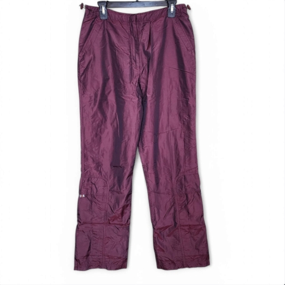 Y2K Nylon Track Pants Purple Iridescent Size 10 Lightweight - Picture 4 of 12